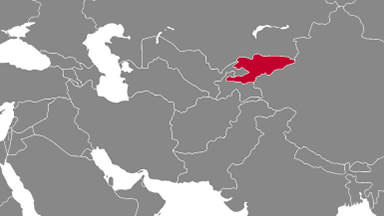 Map of Kyrgyz Republic